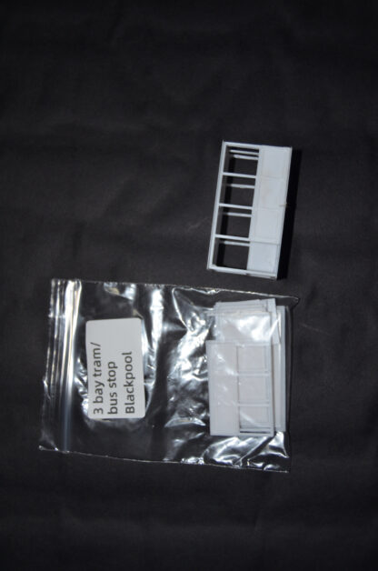Bus or Tram 3 Bay Cast Iron Stop (1/76 Scale) kit - Image 2