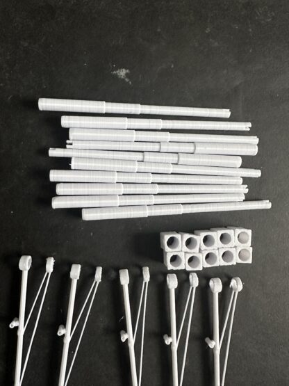 oo3dmodels Version 2 Pylons Kit 1/76 scale in white PLA - Image 4