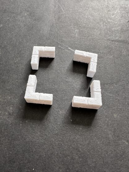 oo3DModels - 3D Printed Flat Top Walling in White PLA (1/76 Scale) - Image 5