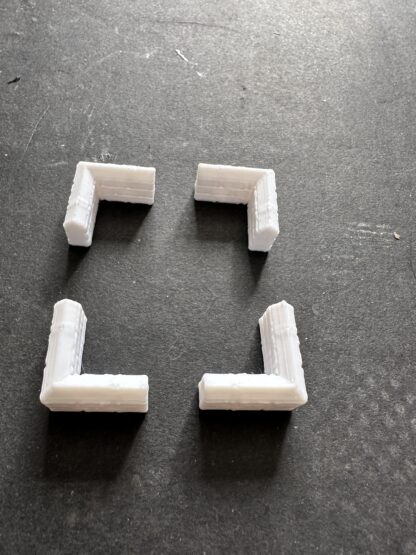 oo3DModels - 3D Printed "inverted V" Top Walling in White PLA (1/76 Scale) - Image 6