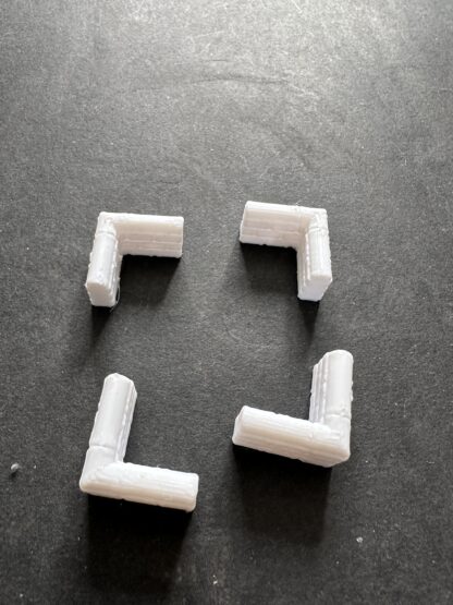 oo3DModels - 3D Printed Round Top Walling in White PLA (1/76 Scale) - Image 5