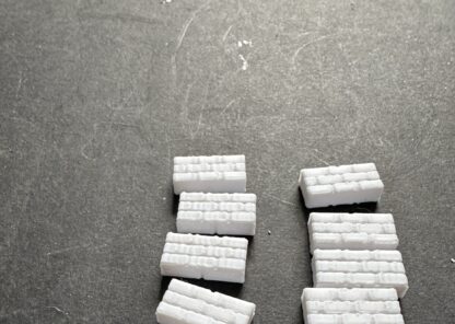oo3DModels - 3D Printed Flat Top Walling in White PLA (1/76 Scale) - Image 7