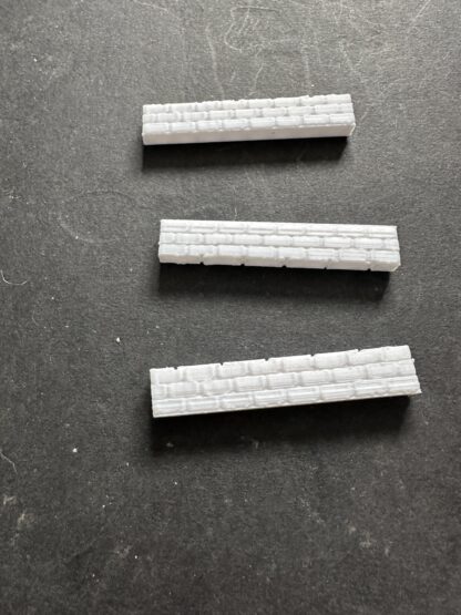oo3DModels - 3D Printed Flat Top Walling in White PLA (1/76 Scale) - Image 3