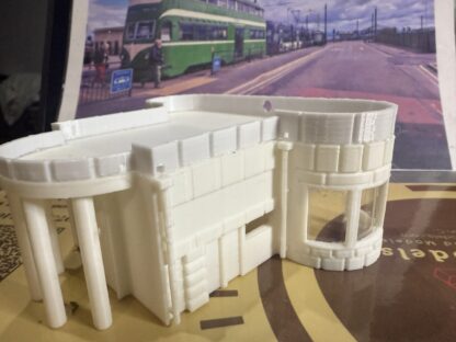 **Blackpool Little Bispham Tram Stop** 1/76 Scale 3D printed in White PLA - Image 6